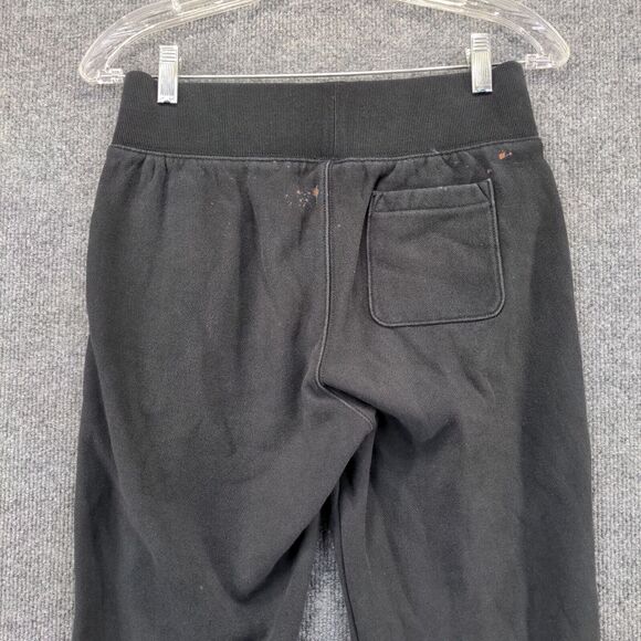 Champion Reverse Weave Mens Spell Out Jogger Pants S Black Wide Band Vintage - Picture 7 of 14